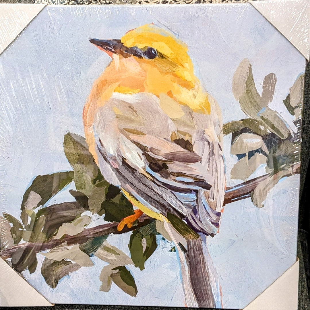 YELLOW BIRD ON CANVAS