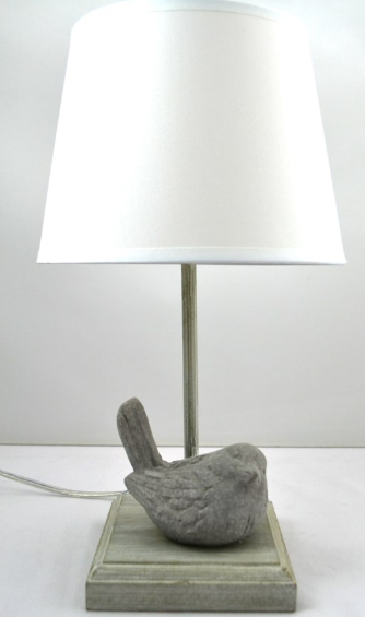 BIRD TABLE LAMP - CEMENT