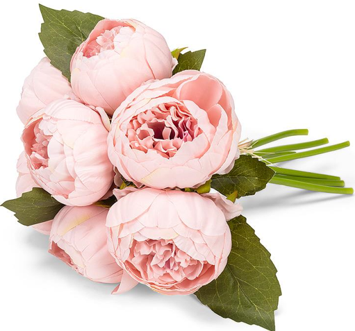 FULL PEONY BOUQUET - PINK 10"H