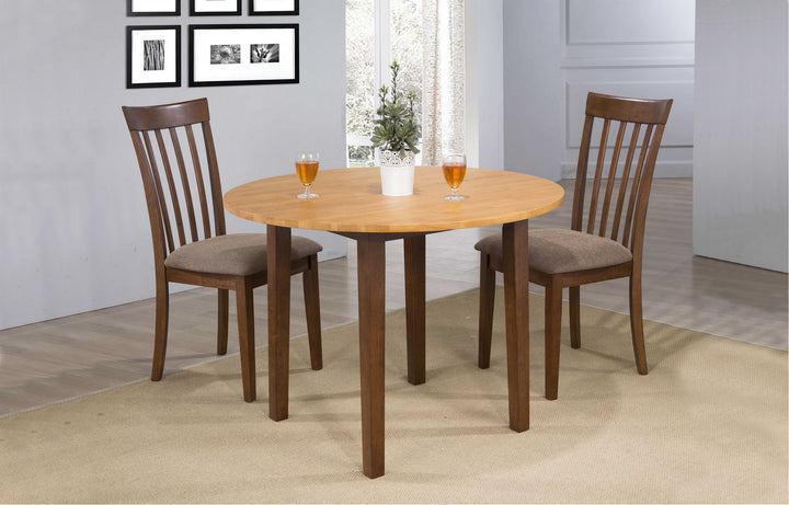 DELFINI 42" DINING SET/ DROP LEAF TABLE & 2 CHAIRS