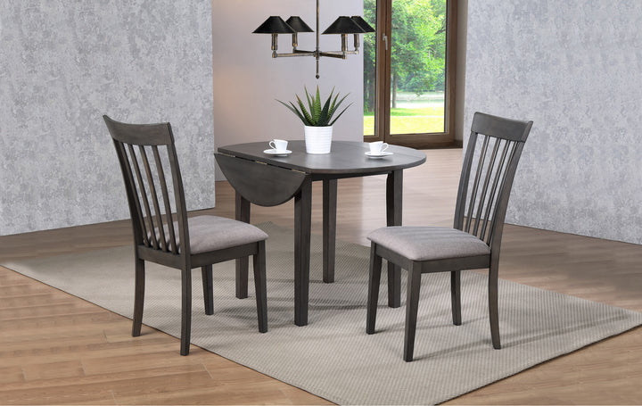 DELFINI 42" DINING SET/ DROP LEAF TABLE & 2 CHAIRS