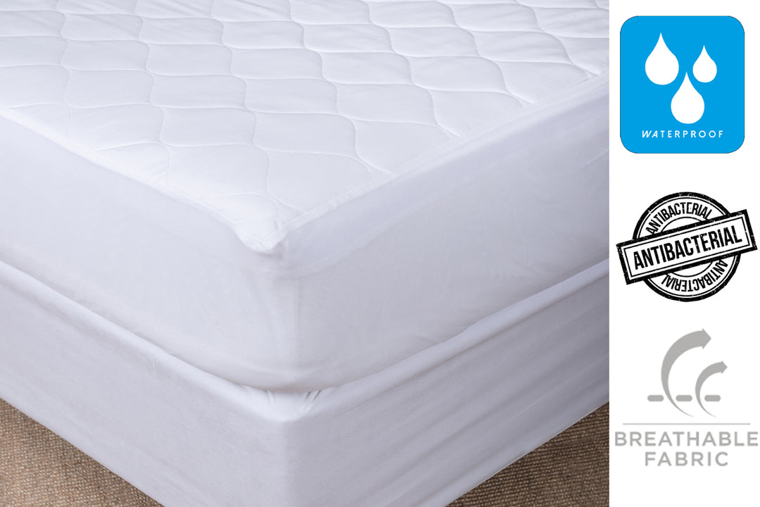 ESSENTIAL DU LUXE JACQUARD MATTRESS PAD AND 233T/C PILLOW PROTECTOR - Kate & Co. Home