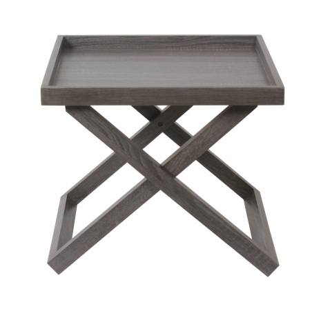 SELMA TRAY SIDE TABLE-GREY - Kate & Co. Home