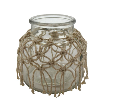 VASE WITH MACRAME